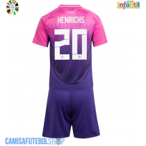 Camisa de time de futebol Alemanha Benjamin Henrichs #20 Replicas 2º Equipamento Infantil Europeu 2024 Manga Curta (+ Calças curtas)